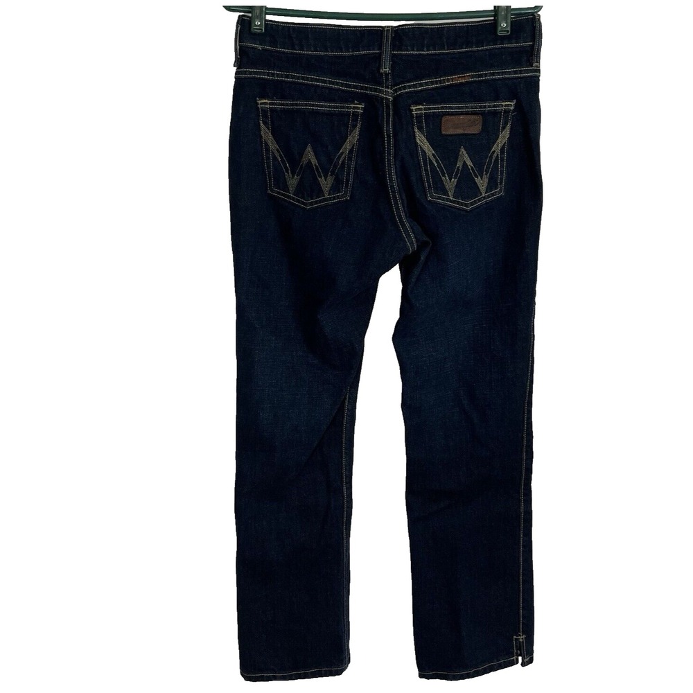 Wrangler Jeans Womens Size 5/6 X 32 Blue Cash No Gap Waistband Bootcut Western